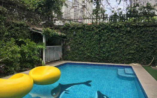 ID: 1218 | Small 3-bedroom villa for rent in Thao Dien